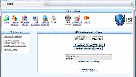 How do I configure a VPN Server on iShield?
