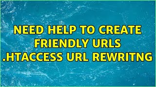 Need Help To Create Friendly Urls .Htaccess Url Rewritng