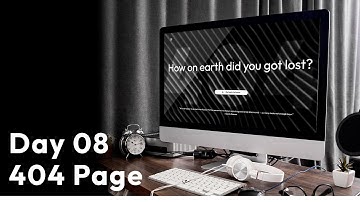 Day 8 of 50 Days Daily UI-Design Challenge | Creating 404 Page | madebysunnypradhan