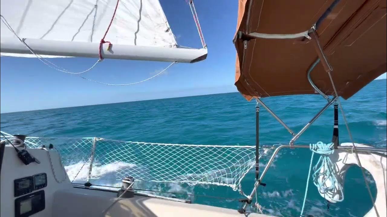 Upwind Sailing Shroud Cay to Warderick Wells, Bahamas YouTube