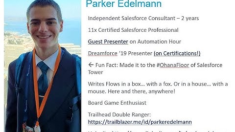Salesforce Automation Hour  (8/14/2020) - Parker Edelmann