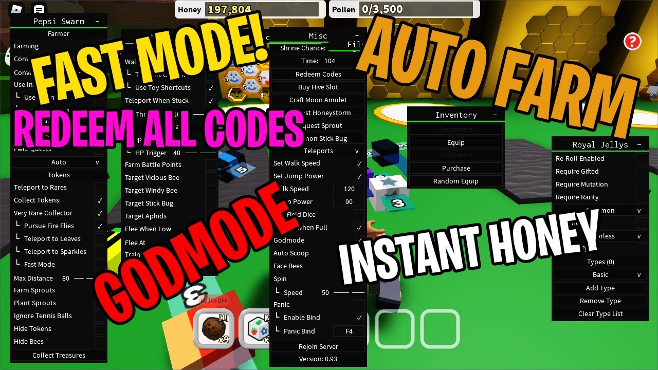 Bee Swarm Simulator Script Auto Farm - roblox jojo project irobux pc