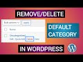 Remove Uncategorized Category From WordPress #short #shortvideo #youtubeshort #shorts