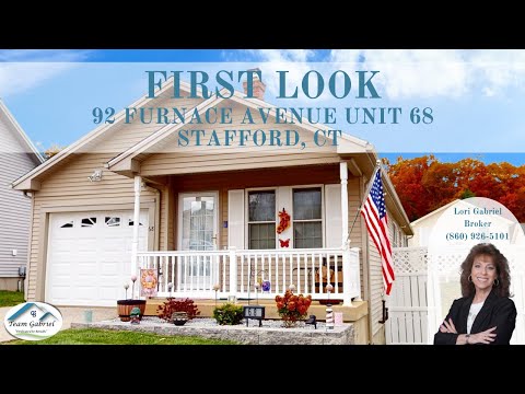 92 Furnace Avenue Unit 68, Stafford, CT home video tour