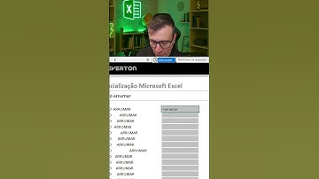 Função Arrumar no Excel  #byeverton  #excel  #planilhas