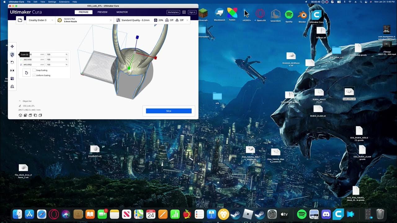 How to resize objects in ultimaker cura youtube