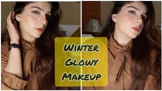 Winter Wedding Glowy Makeup Tutorial 🥰🥰 without fake eyelashes | FOR BEGINNERS (Makeup Glam look)