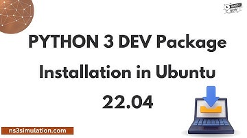 PYTHON 3 DEV Package installation in Ubuntu 22.04