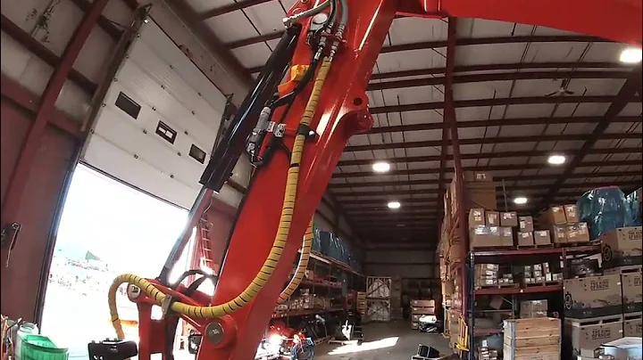 Kubota KX080 excavator with engcon attachment