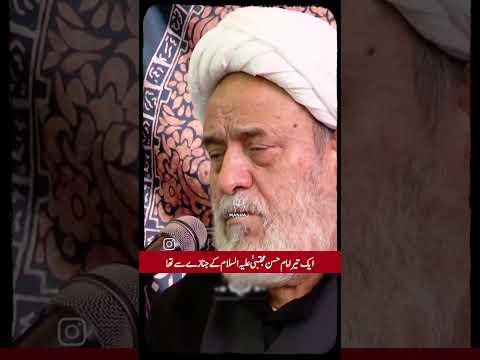غارت زدہ کون شھادت مولا امام حسن مجتبی امام حسین تیر حسینیه ع استاد حسین