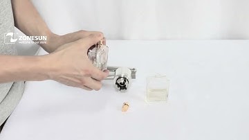 ZONESUN Manual Perfume Bottle Capping Crimper Operation Video