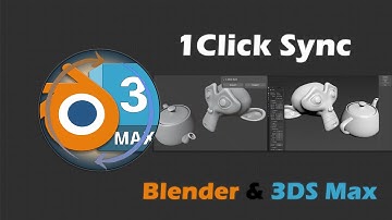 1 Click Sync - Blender & 3dsmax Bridge