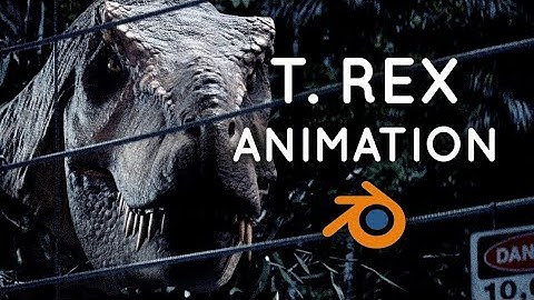 Jurassic Park T. rex Animation / VFX Breakdown | Blender 2.80