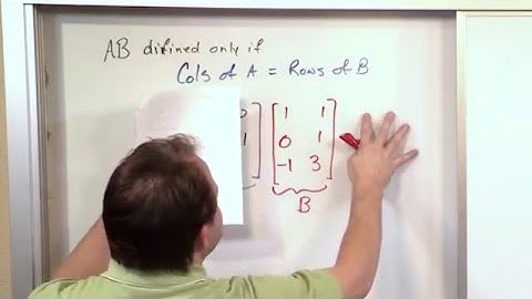 Lesson 4 - Matrix Multiplication (Linear Algebra)