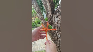 knot art,Chain buckle, a practical way to tie knots for daily use。 #easyknot #knot #rope #diy