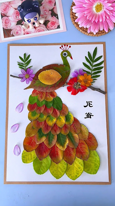 Peacock leaf craft #diy