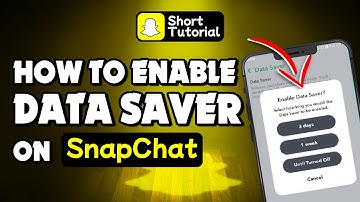 How to enable data saver mode on snapchat 2024 | Initial Solution