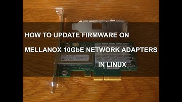 How to update Mellanox firmware in Linux