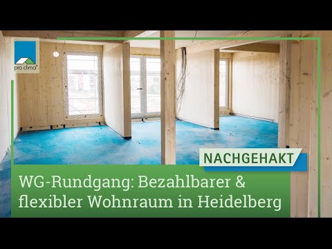 WG-Rundgang: Bezahlbarer und flexibler Wohnraum für junge Menschen in Heidelberg