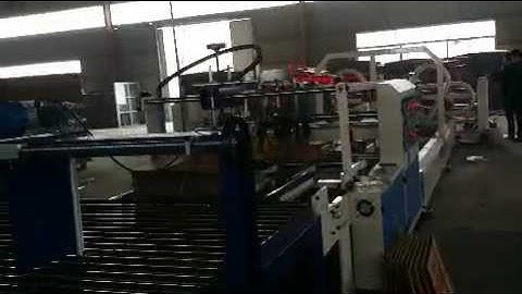 Auto Folder Gluer with Auto Strapping Machine