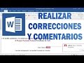 Insertar comentarios, revisar y control de cambios en Word