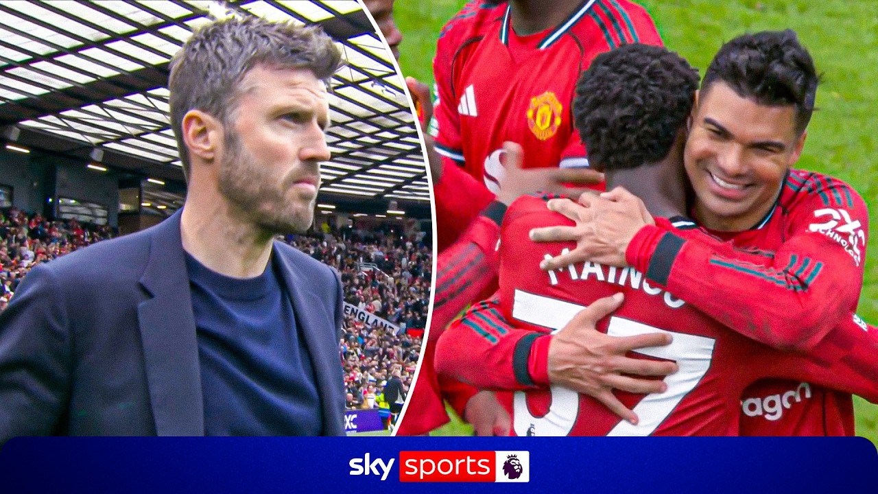 Full-time SCENES after a thrilling 3-2 win for Manchester United at Old Trafford! 🔊
