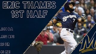 Eric Thames 2017 1st Half Highlights