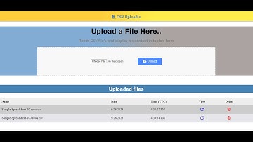 csv upload ( Coding Ninjas project )