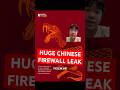 China had 600 GB of files leaked about their great firewall... and it's scary!