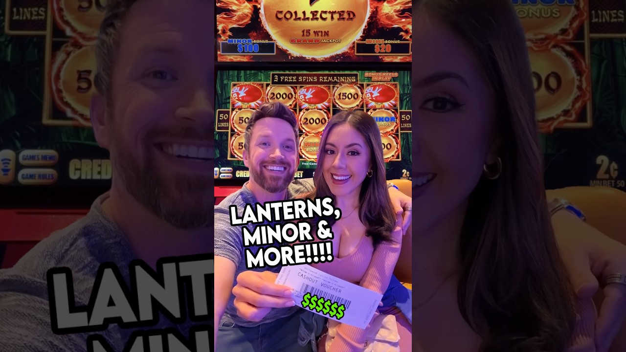 Lanterns! MINOR! Double BONUS!! #casino #slots