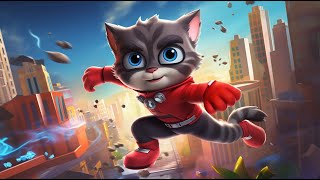 Talking Tom Hero Dash | Супер Хэнк Бегает По Японскому Городу И Прыгает По Крышам!