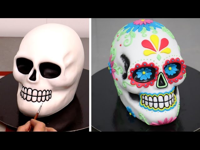 Wilton Dimensions® 3-D Skull Pan #Tutorial - Mom Spotted