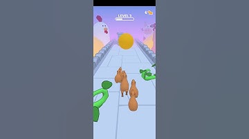 Capybara Rush - Levels - Level 3 Gameplay Walkthrough | iOS, Android, Adventure Game
