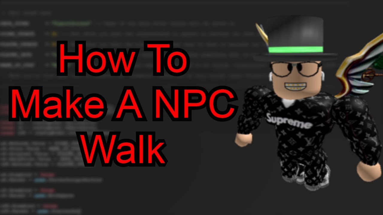 How To Make A Npc Walk On Roblox Youtube