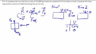 8-5: Momentum and impulse