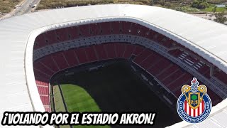 ¡VOLÉ mi NUEVO DRONE por ARRIBA del ESTADIO AKRON! Estadio de CHIVAS desde el Cielo ⚽️