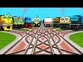 All Realistic High Speed Trains At Railroad Crossing | Bumpy Railroad Crossing |Train Simulator game