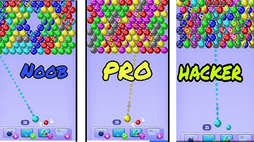 Noob vs Pro Vs Hacker  Bubble Shooter Game / Bubble Shooter GamePlay / level