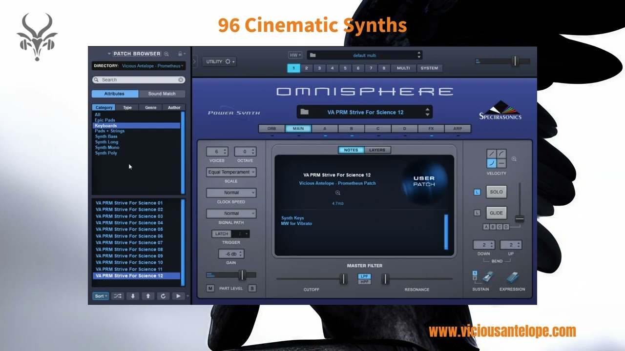 Omnisphere 2 Presets by Vicious Antelope - Prometheus - Cinematic