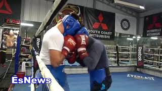 Mikey Garcia Sparring Jonathan Navarro EsNews Boxing