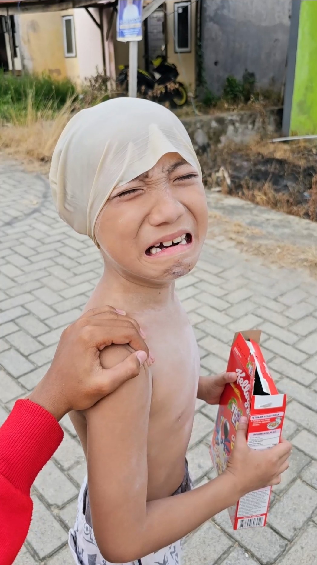 Crying because of daddy