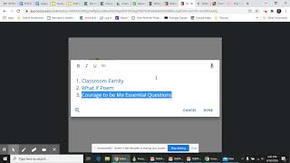 Adding the Courage to be Me Essential Questions