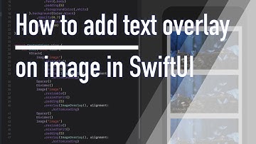 How to add text overlay on image in SwiftUI