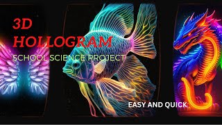 3D Hologram Spectacle Exploring the Future 3D Craft Science project