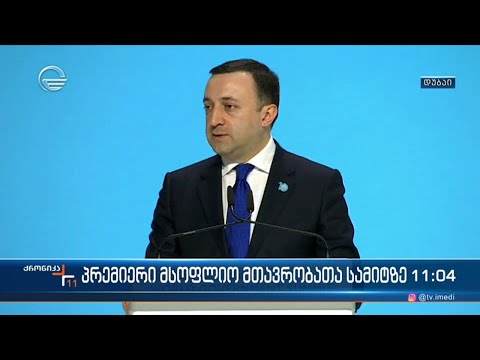 ირაკლი ღარიბაშვილი მსოფლიოს მთავრობათა სამიტზე სიტყვით გამოვიდა