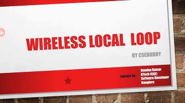 Wireless Local Loop (WLL)
