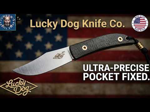 Lucky Dog Trail Dog Review | USA Made AEB-L Pocket Fixed Blade!