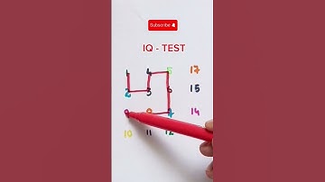 Draw a path in the order of the numbers. #colors #line #drawing #maths #quiz #iqtest