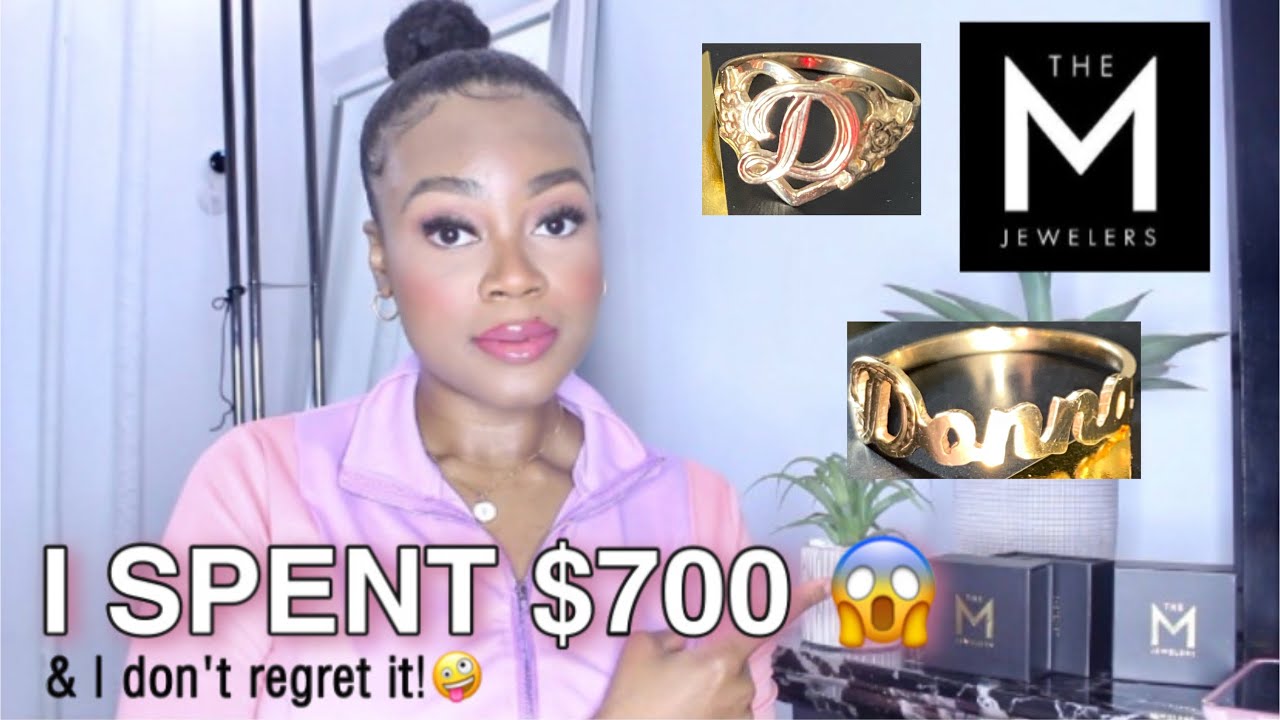 THE M JEWELERS REVIEW (the cutout flower heart letter ring & more! 14k solid yellow gold) $700 !!!