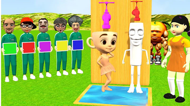 Scary Teacher 3D vs Squid Game Choose the Right Color Tralalero Tralala Brainrot Challenge